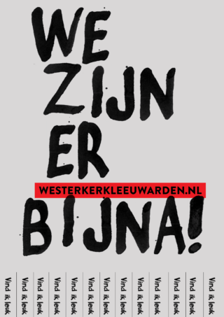Poster voorstel We zijn er bijna