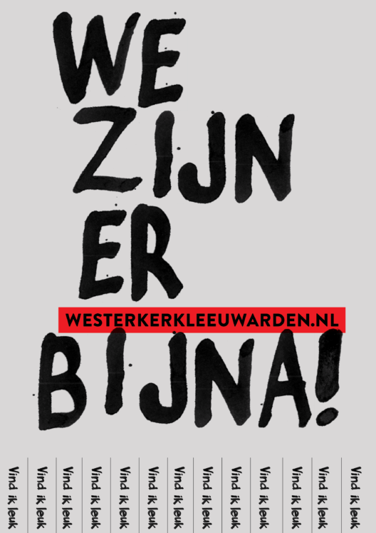 Poster proposal We zijn er bijna