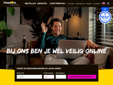 Website header Freedom.nl