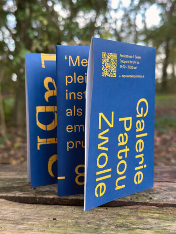 Opvouwbare poster/flyer Memorable - Mirjam Schaaf