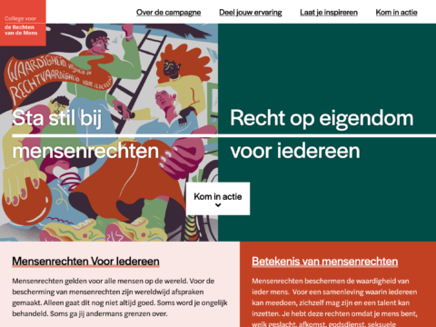 Website header Mensenrechten voor iedereen
