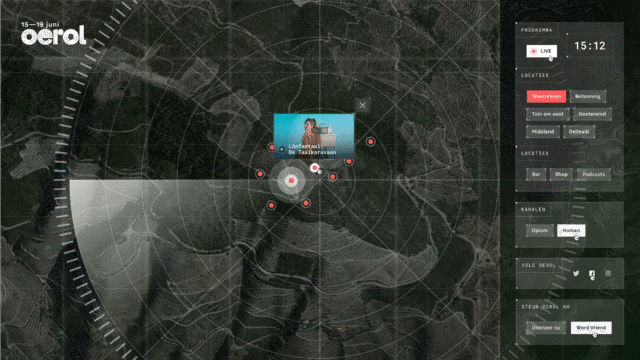 The imaginary island website screen